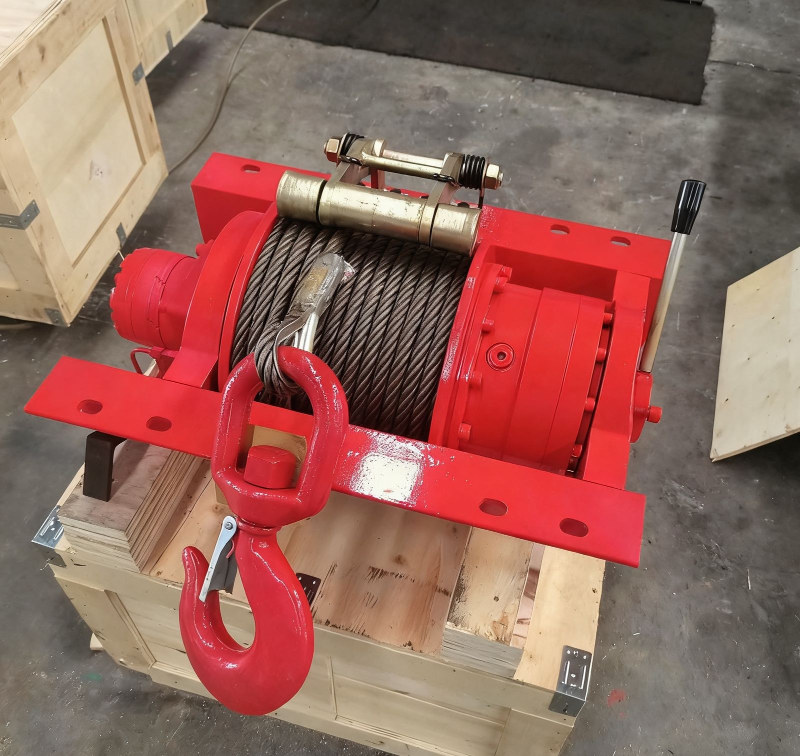 Flat-Mount Hydraulic Winch 8/10/15/20 Ton